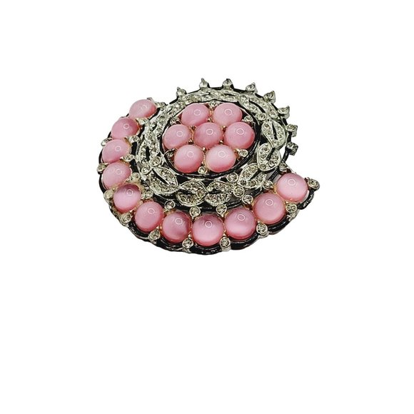 Antique Spectacular Satin Glass Fruit Salad Dress Clip (A252) - Picture 2 of 7